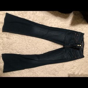 american eagle super super stretch flare jeans